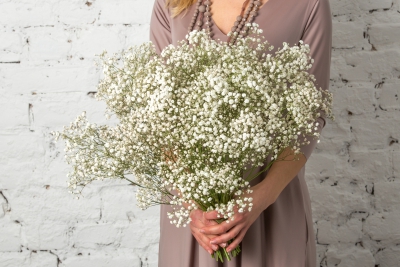 Gaisīgs ziedu pušķis "BABY BREATH"