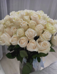 Baltu rožu pušķis "DELICATE"