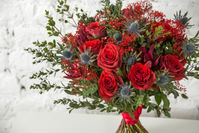 Ziedu pušķis no rozēm "EROTIC"