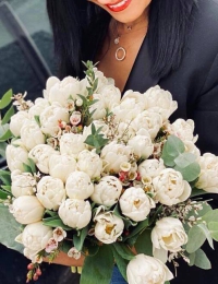 Pildīto tulpju pušķis "FORTUNE"