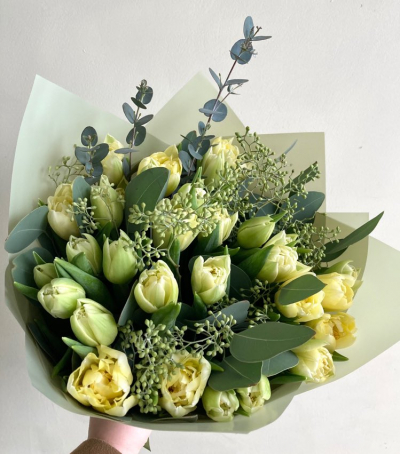 Tulpju pušķis "LEMON GRASS"