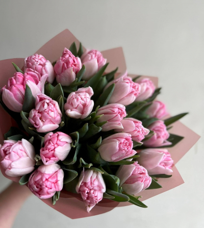 Pildīto tulpju pušķis "FOXTROT"