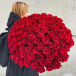 Sarkanu rožu pušķis "LUX"