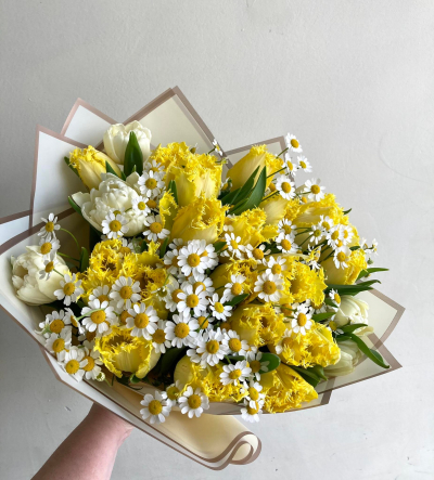 Tulpju pušķis "SUNLIGHT"